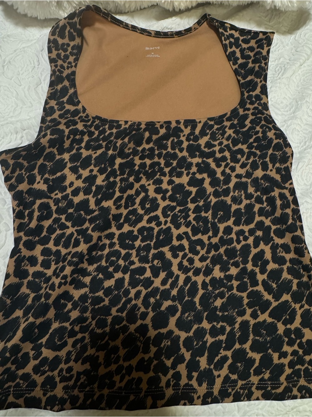 Maeve women’s leopard print tank top